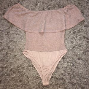 Pink shimmer bodysuit